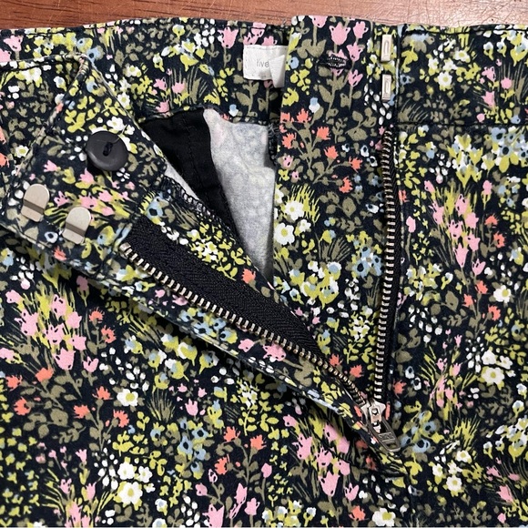 J Jill Live In Chino Size 16 Petite Floral Trouser Straight Leg Cadual - Picture 10 of 10